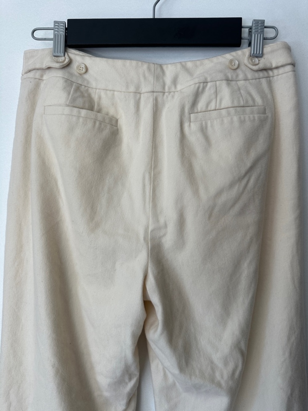 Ann Taylor Wide-Leg Wool Trousers in Light Beige - Picture 7 of 10